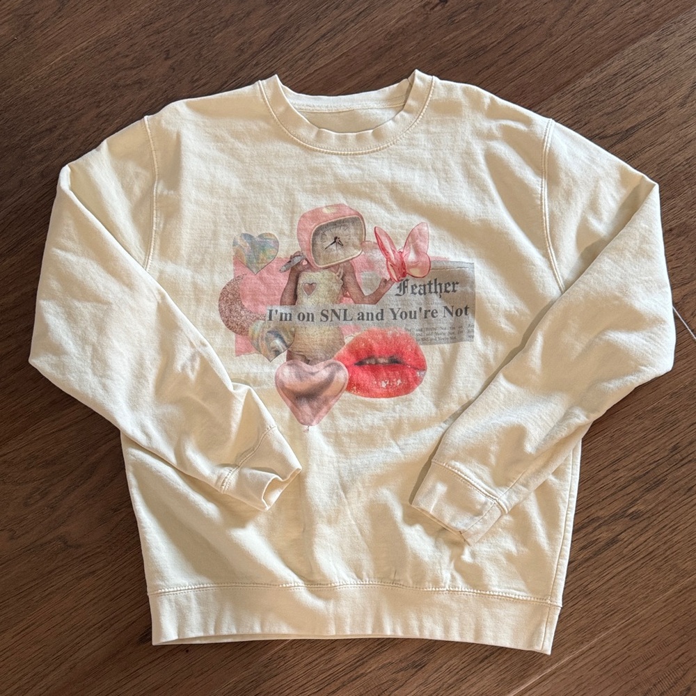 Girl Tribe Cream Graphic Sweatshirt